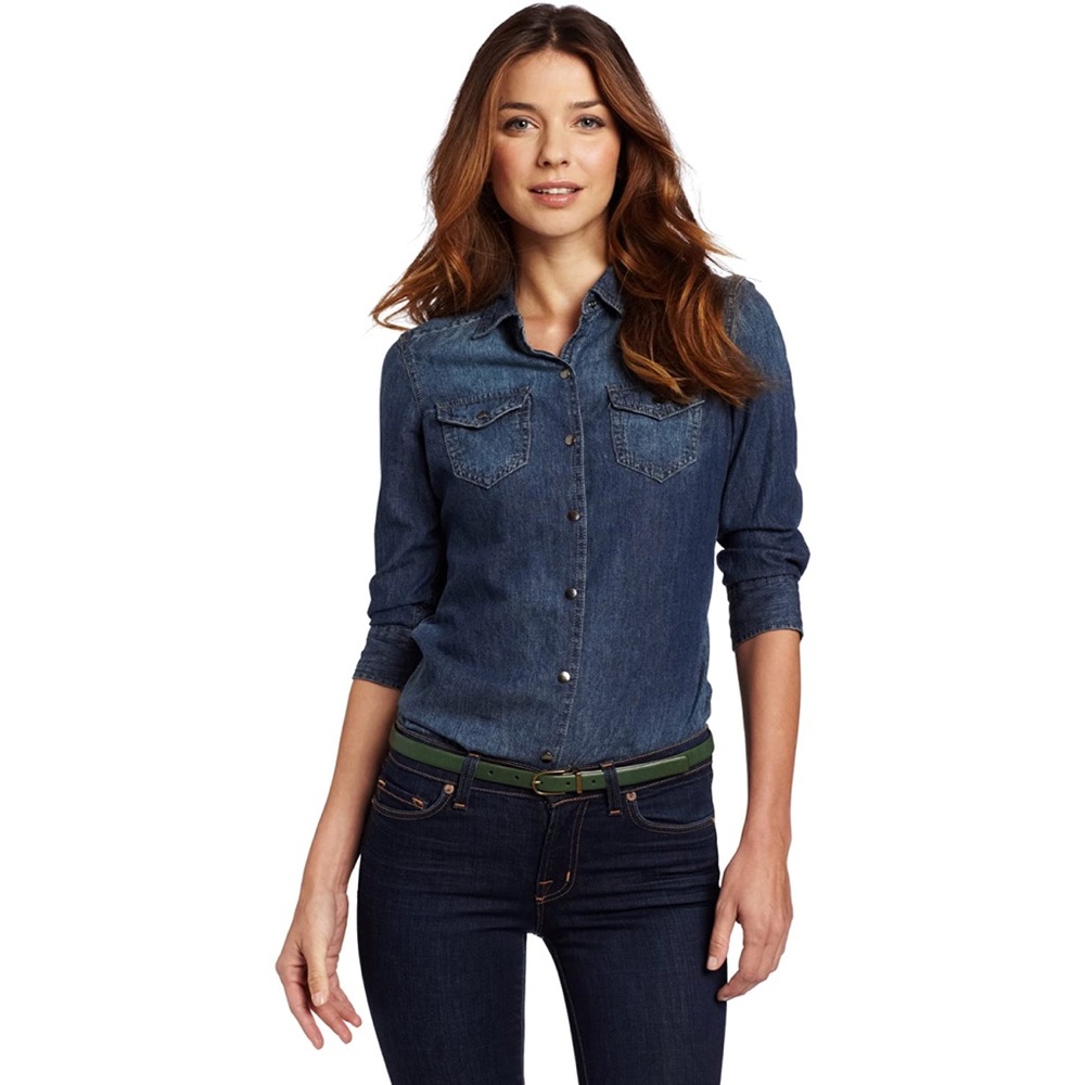 Calvin Klein Jeans Women's Fitted Denim Shirt